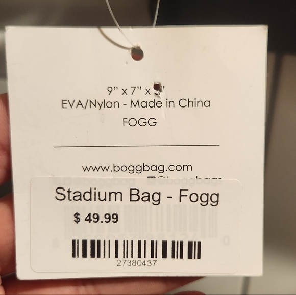 Bogg Clear Stadium Belt Bag, Fogg, NWT - Picture 4 of 6